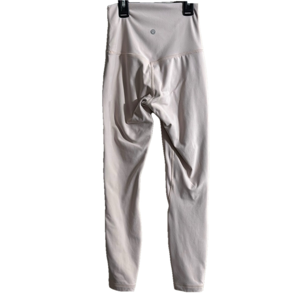 Women's Cream High-Waisted Leggings - Picture 6 of 7